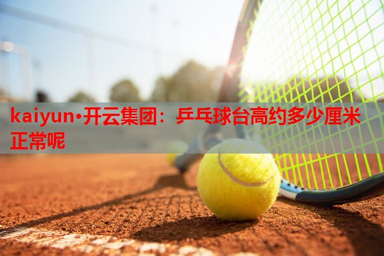 kaiyun·开云集团：乒乓球台高约多少厘米正常呢
